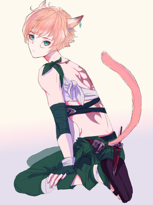 thecoyotekid:  ameunk:  FF14  Kitty has claws (or a dagger) 