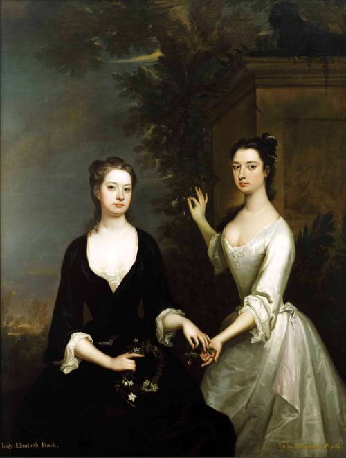 history-of-fashion:ab. 1730-1731 Charles Jervas - Lady Elizabeth and Lady Henrietta Finch(Kenwood Ho