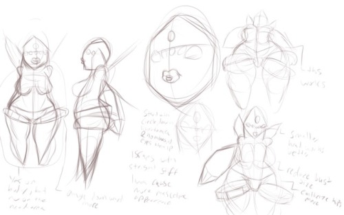 Regiice process model sheets. Like I said before ice is the toughest one to design.  Doing several things to find out how to design her from the blob test to other stuff. The lineart and coloring process will be the most important after figuring out her