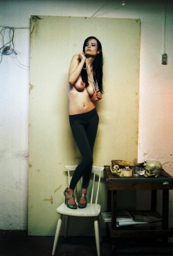 jackpabis:  Henna N. in my old studio.Photograph by Jack Pabis.