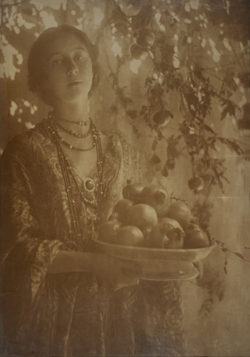 hauntedbystorytelling: Minna Keene :: Pomegranates, ca.1910, carbon print. | src V&A Museum