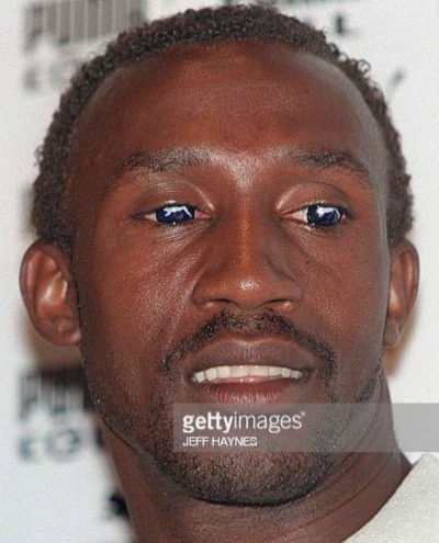 cosmicanger:Track runner Linford Christie wearing Puma contact lenses during the 1996 Olympics in Atlanta 🌺(a Reebok sponsored event btw 🤣)