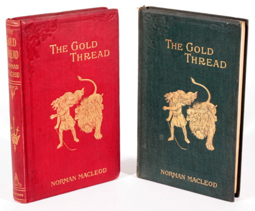 The Golden Thread - Norman Macleod Publishers pictorial cloth bindings in contrasting colours