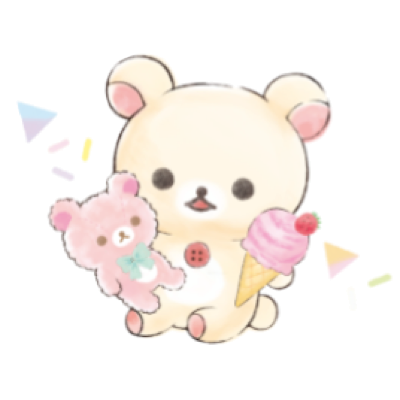 Rilakkuma:Korilakkuma Happy Ice Cream Stickers