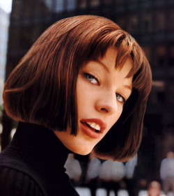 supermodelgif:  Milla Jovovich for Redken,