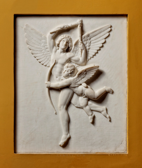 greekromangods: Cupid and Hymen 1842–1844 Bertel Thorvaldsen (1770–1844) Marble Thorvaldsens Museum 