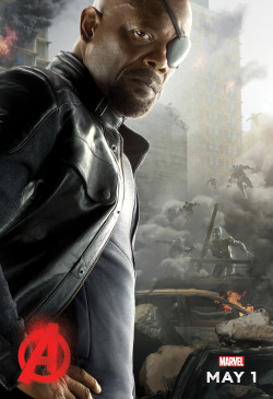 marvelentertainment:  Nick Fury, Thor, and Black Widow in their official Marvel’s “Avengers: Age of Ultron” character posters, hitting theaters May 1!