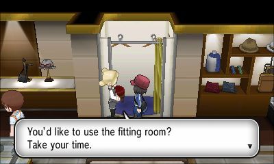 bakurakat:  mrwench:  shelgon: Stay Stylish on Your Journey! In Pokémon X and Pokémon Y, you’ll be able to use the boutiques and the salon that appear in the game to change your outfits and hair style. You can change not only your clothes, but