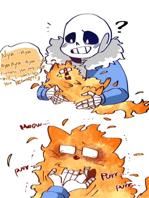 sansbytrashbin:  shanranran:  I want pet a fire cat~~~~~~~~~~~~~~~  Y E S S S S S