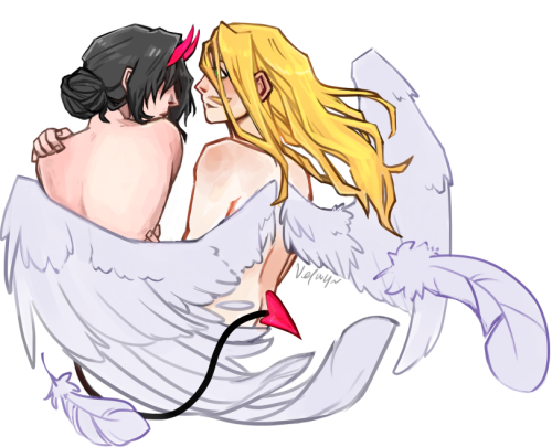 Unfinished (cuz Too Lazy To Finish) But Did This For The Erasermic Weekly Prompt 'angels/demons'