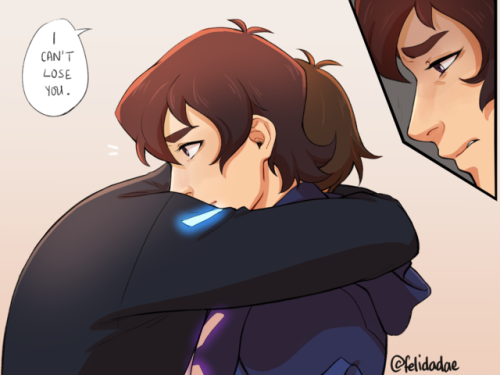 felidadae:Right after their near death experience…Lance learning what Keith almost did to sav