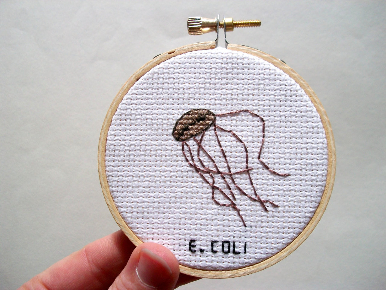 culturenlifestyle: Adorable Cross-Stitched Illustrations of Microbes and Germs by