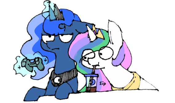 toki-reatle:  Colored the doodle I draw in inconvenient-trixie style. Inconvenient