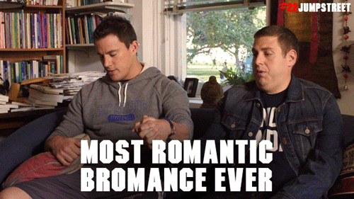 jumpstmovies:  You know you’re in a bromance when you find yourself in couples
