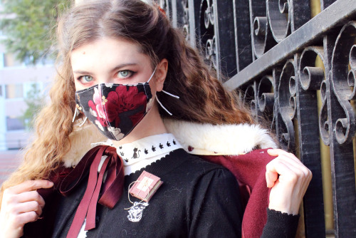elainetheladyofchaos:fannyrosie:Musical cats (featuring cat hair)There’s a cat on my mask too, but i