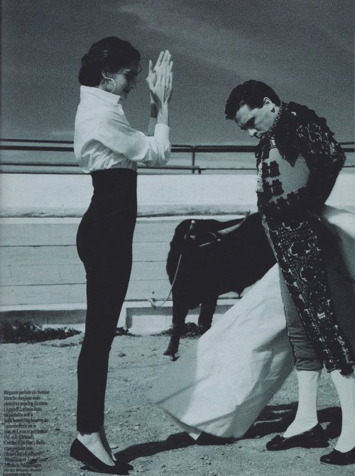 Blouse: Agnès B. Pants: Girbaud Marie Claire, June 1990Photographed by Chico Bialas