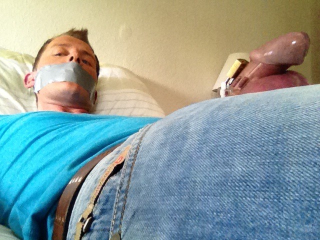 coolriko: kinkilike: Locked up tight and gagged tight You...