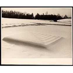 Protruding snow configuration, 1968 / unidentified photographer. Lucy R. Lippard papers, Archives of American Art, Smithsonian Institution.