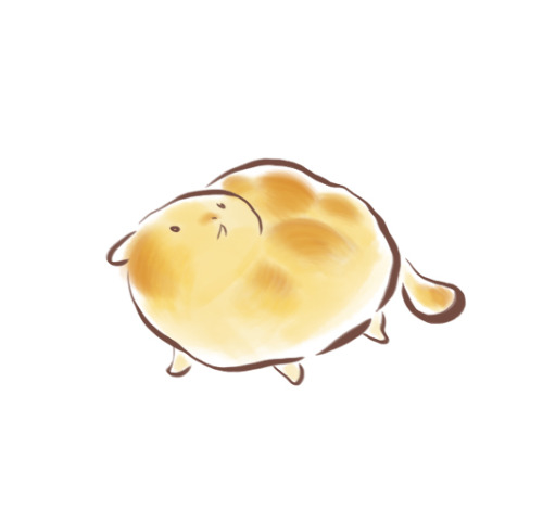 pup:omnomsenzubean:sometimes i like to draw my cats as food and i am not sorry.  biscuit cats.&