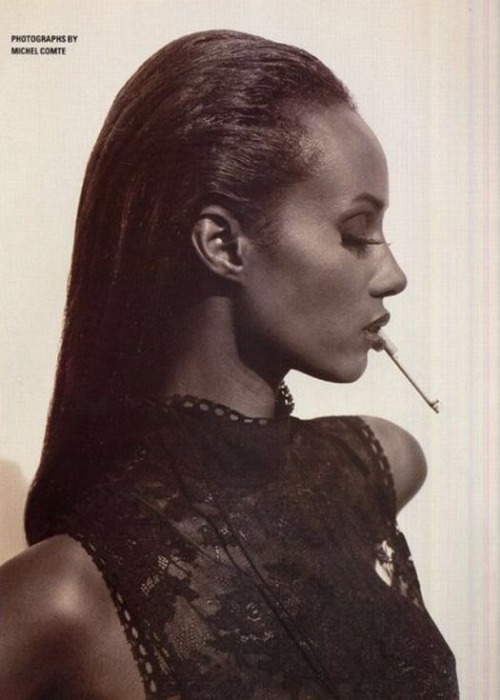 Porn photo vintagewoc:Iman by Michel Comte (1992)