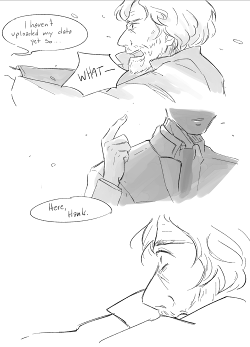 “Moment of truth, Hank”What happens if connor and hank already built a relationship when connor sudd