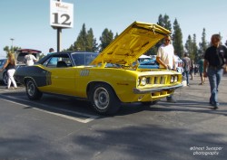 yessir-youarefat:  Plymouth Barracuda @SupercarSunday Woodland Hills, Ca