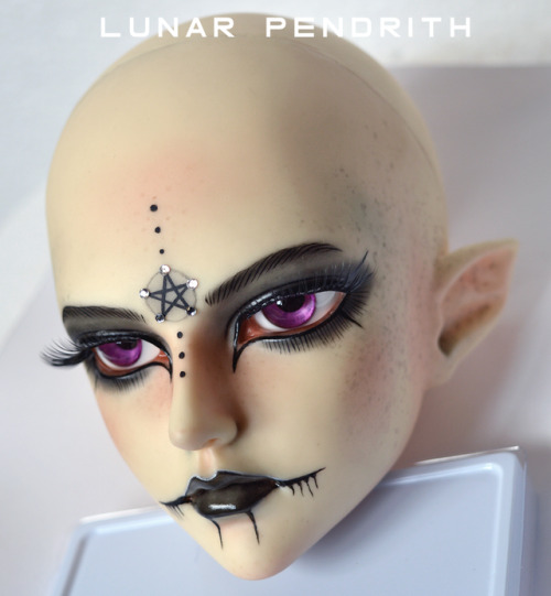 Doll In Mind Event head - Face Up &amp; ModCleaned up modification on ears and did face up.