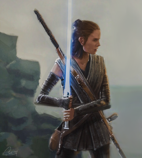 realjburns:Finished these Rey illustrations up!