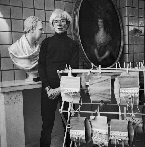 carangi: Andy Warhol and his corsets at the fourth factory, New York, 1986. Photo by Jonathan Becker, courtesy Scad Fash. 