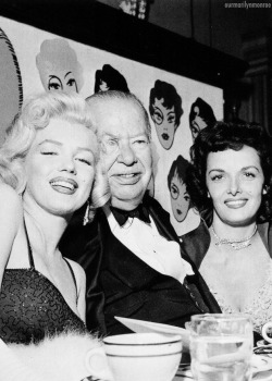 Ourmarilynmonroe:  Marilyn Monroe, Charles Coburn And Jane Russell, 1953. 