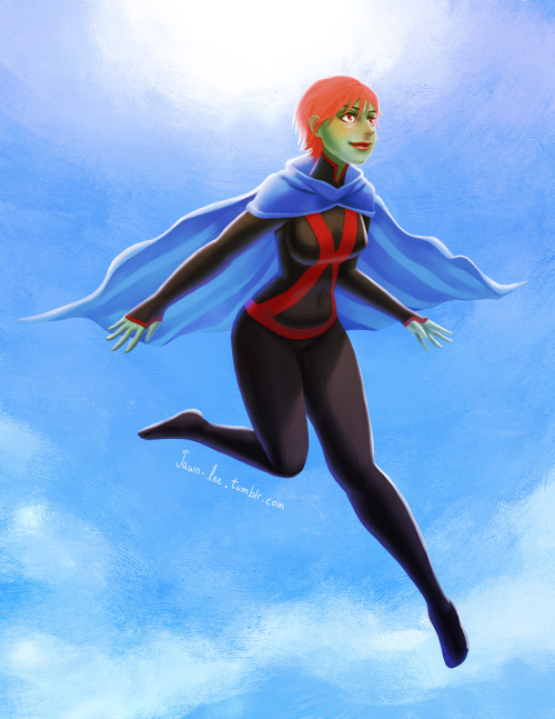 M'gann/Miss Martian, one of the coolest characters on DC cartoons! Too bad we won’t be seeing 