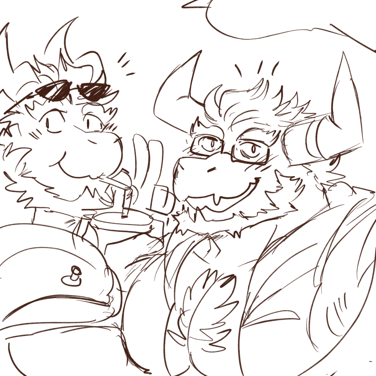thewildwolfy:  Various doodles: kemono edition