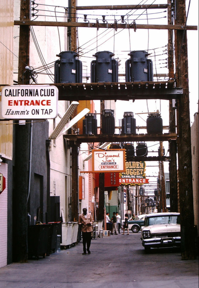 vintagelasvegas:  Back alleys of Las Vegas c. 1964. Behind Fremont Street’s Club
