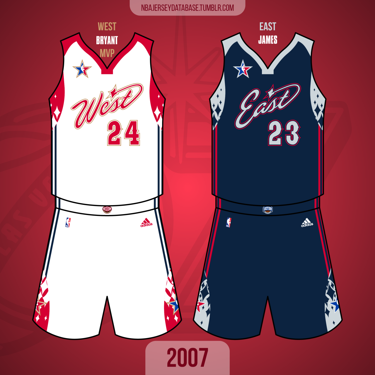 NBA Jersey Database, 2007 NBA All-Star GameThomas & Mack Center East