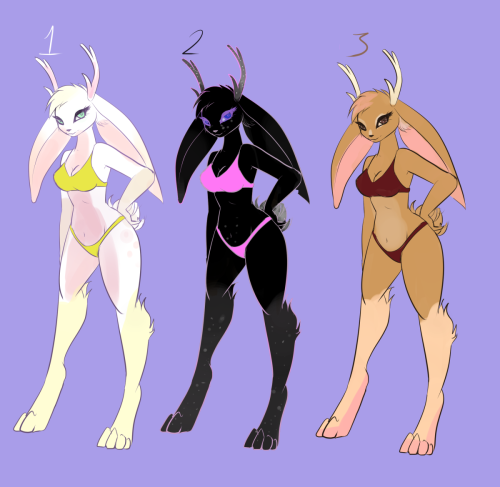 Jackalope Adopts [OPEN!] by drawitoutAdoptables starting at $3.Anyone want one?