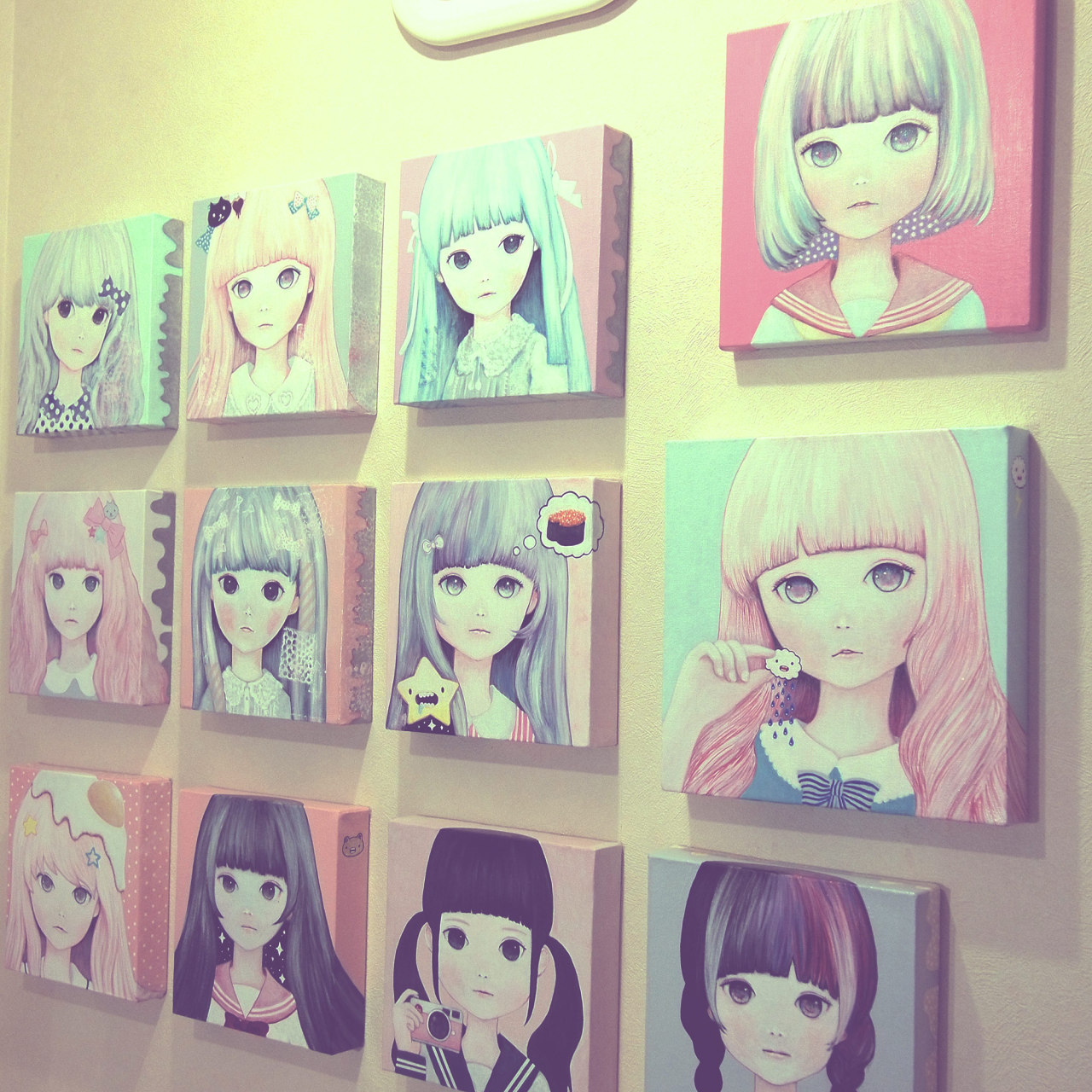 kaoruhasegawaartworks:  飾ってみたヽ(・∀・)ノ  