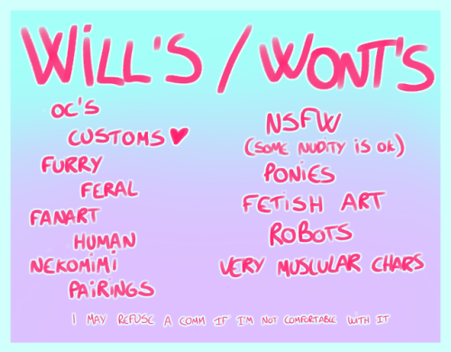 indorak: Hey there! I’m a young trans guy furry artist and i need money so i’m taking commissions! C