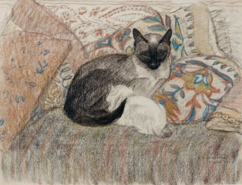 theophile-steinlen:Mother Cat, Theophile Steinlen