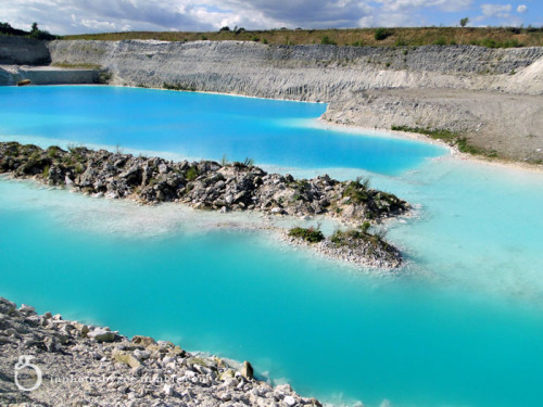 inphotosbygee:  blueish waters of Faxe Limestone Quarry in Denmark, Aug 2012