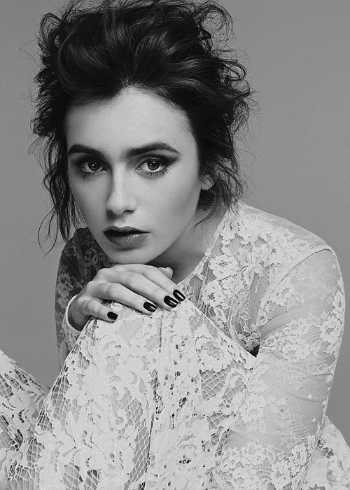 misslilycollinss: Lily Collins for Glamour Magazine 2015