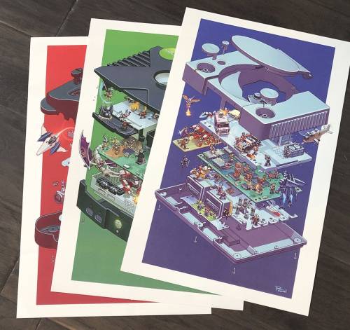 retrogamingblog2: Exploded Console Posters made by Angerinet
