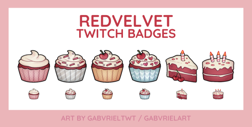 im back with another set of twitch sub badges, this time for the amazing VelvetIsCake :&rsquo;D  tha