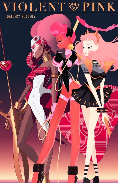 philliplight:  perrymaple:  violent-pink:  We’ve kept it under wraps for a while but we’re really excited to finally announce the book launch and exhibition of Violent Pink at Gallery Nucleus! The exhibition will include tribute pieces of the Violent