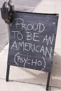 terrysdiary:  PROUD TO BE AN AMERICAN (PSYCHO)
