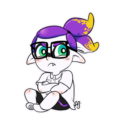 inkie-heart:  I’ve drawn a lot of squid kids lately (but that’s probably not surprising) 