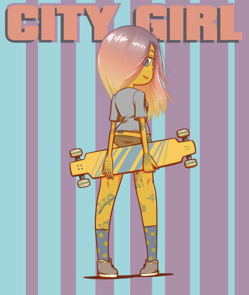 “CITY GIRL"nidan-illustration.wixsite.com/nidan-illustrationwww.instagram.com/ni