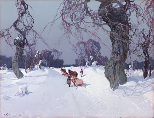 STEPAN KOLESNIKOVWinter RideGouache49.5 X 64 cm