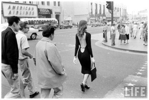 midcenturymodernfreak: 1957 Model-Actress Vikki Dougan Turning Heads | Photos: Ralph Crane for 