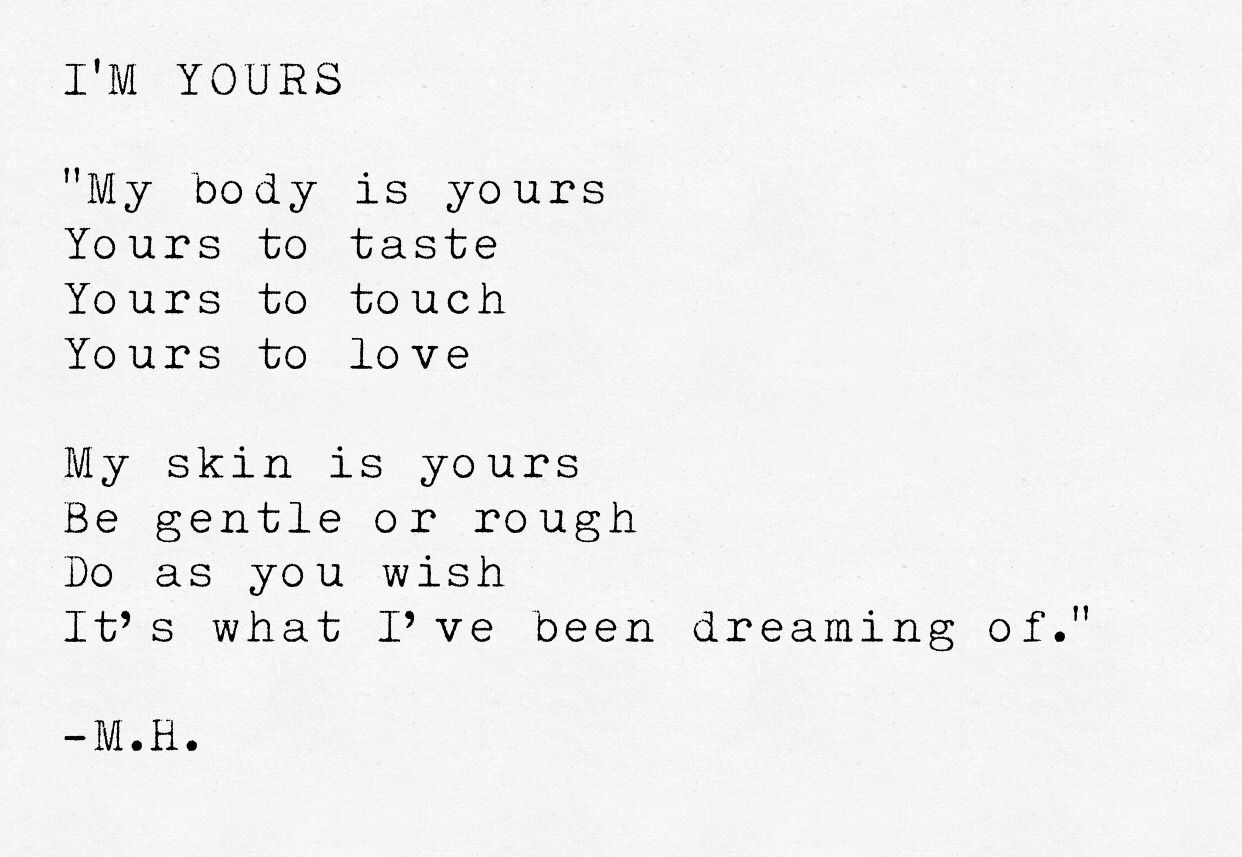 Rough relationship poems