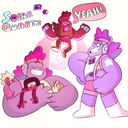 fabulouschicken98: (Rainbow) Solar Quartz! Steven and bismuth fusion. (With and without overlays)